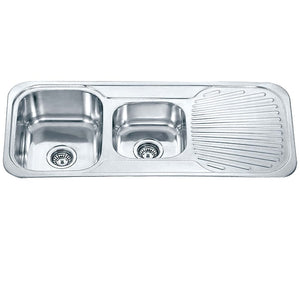 ECT Sinks SS FN108AP DANTE One and 1/2 Bowl with Drainer