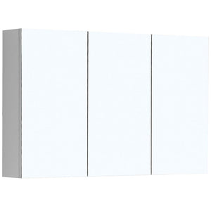 ECT Vanities MIRO 120P BELLA Pencil Edge Mirror Shaving Cabinet Gloss White 1200x750x130mm