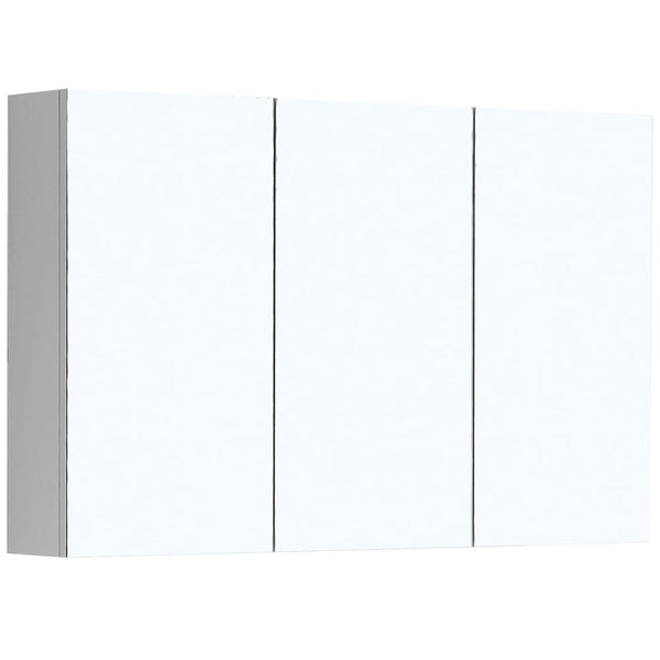 ECT Vanities MIRO 120P BELLA Pencil Edge Mirror Shaving Cabinet Gloss White 1200x750x130mm