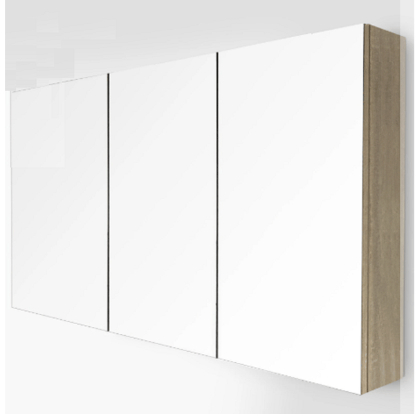 ECT Vanities MIRO NUTRO120	NUTRO Light Oak Mirror Shaving Cabinet 1200x750x130mm