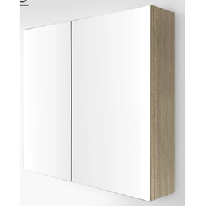 ECT Vanities MIRO NUTRO75 NUTRO Light Oak Mirror Shaving Cabinet 750x750x130mm