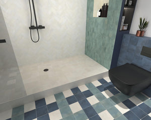 Elite Importers Tile 189077 GREENLAND TEAL ANTI SLIP 147X147