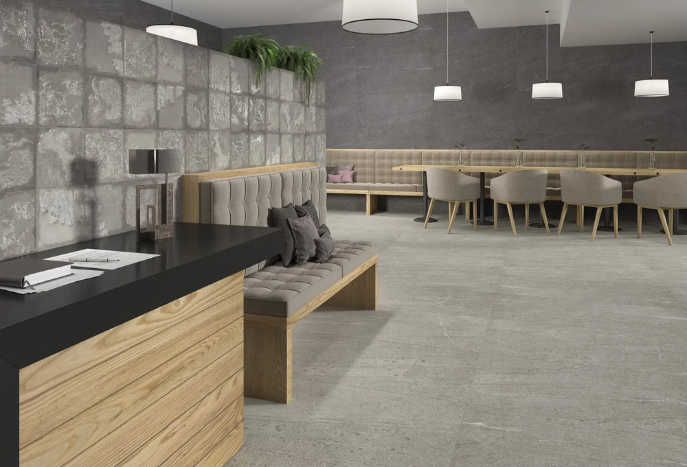 Emporio Graphite Matt R10 Stone Look Tile 300X600mm
