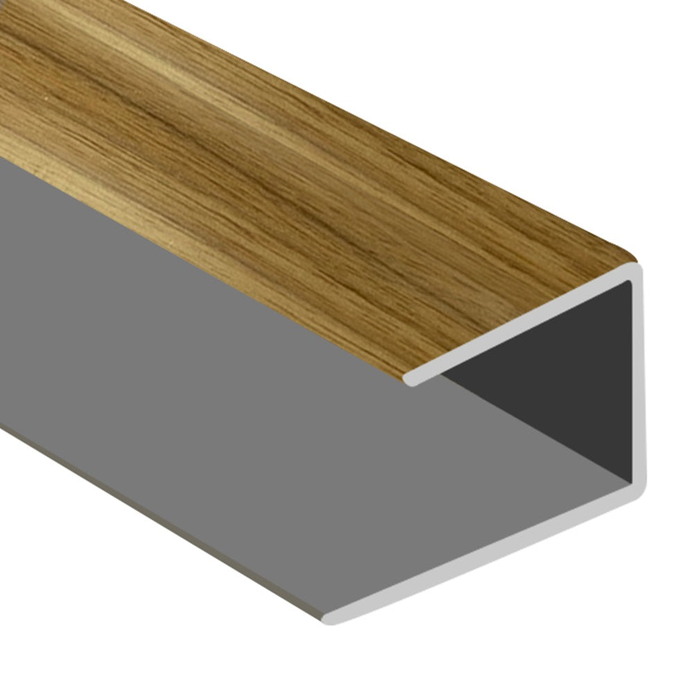 Timber Flooring Metal Senior End Trim - EL WHITE OAK