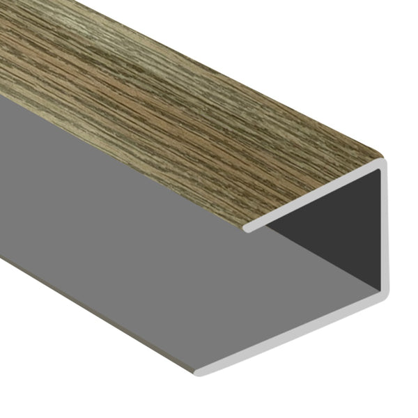 Timber Flooring Metal Senior End Trim - DRIFTWOOD