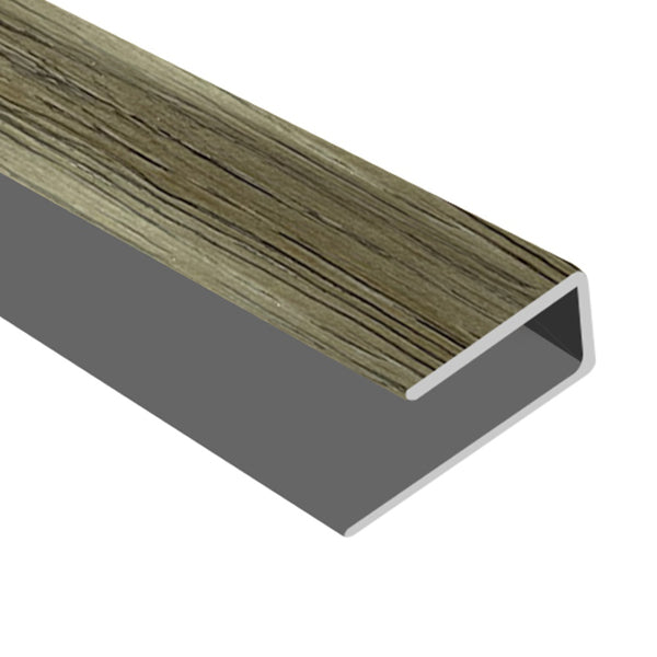 Timber Flooring Metal Junior End Trim - WHITE STONE