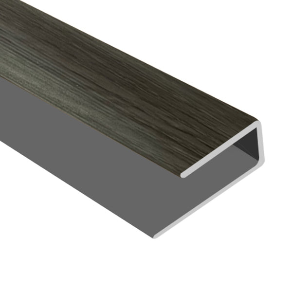 Timber Flooring Metal Junior End Trim - EL DARK GREY