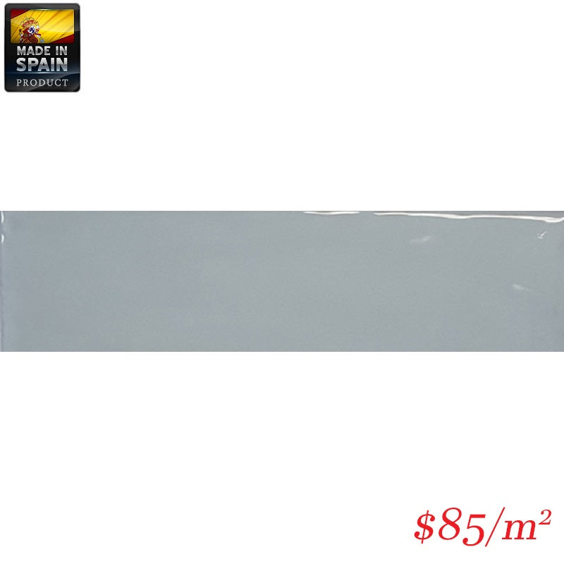 EQU0013 COTTAGE SUBWAY ASH BLUE GLOSS 75X300MM Made In Spain