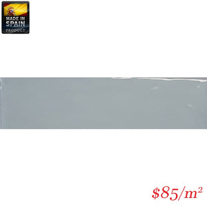 EQU0013 COTTAGE SUBWAY ASH BLUE GLOSS 75X300MM Made In Spain