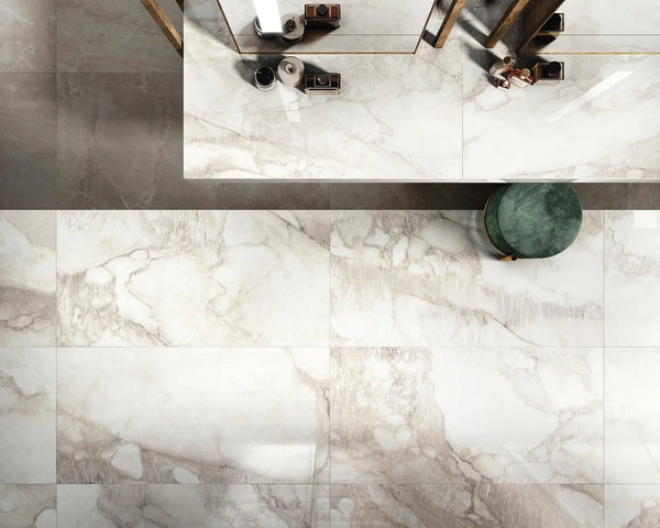 EST Tile EST 02565 PIEMME 600X600MM MAJESTIC IMPERIAL PEARL LEV/RET MADE IN ITALY