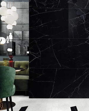 EST Tile EST 02567 PIEMME 600X600MM MAJESTIC ROYAL NERO NAT/RET MADE IN ITALY