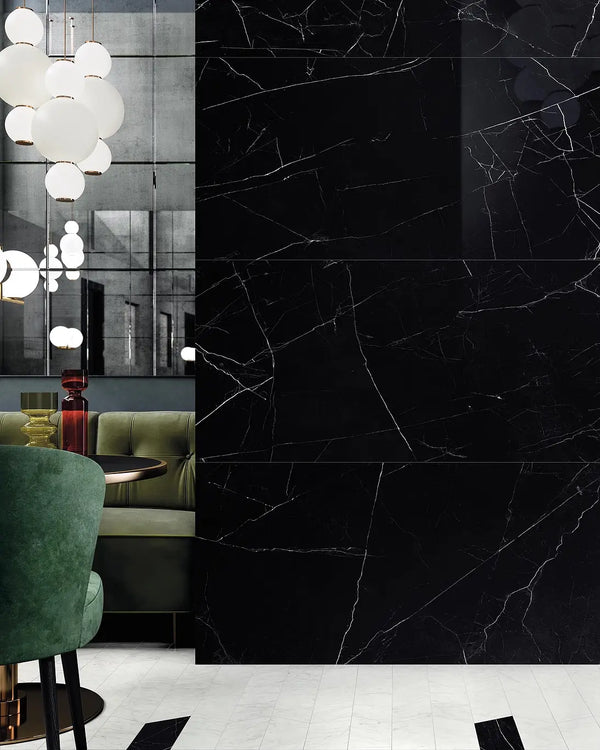 EST Tile EST 02567 PIEMME 600X600MM MAJESTIC ROYAL NERO NAT/RET MADE IN ITALY