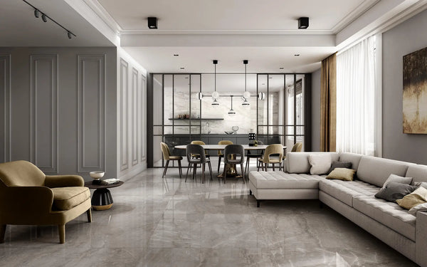 EST Tile EST 02573 PIEMME 600X600MM MAJESTIC SUPREME GREY NAT/RET MADE IN ITALY