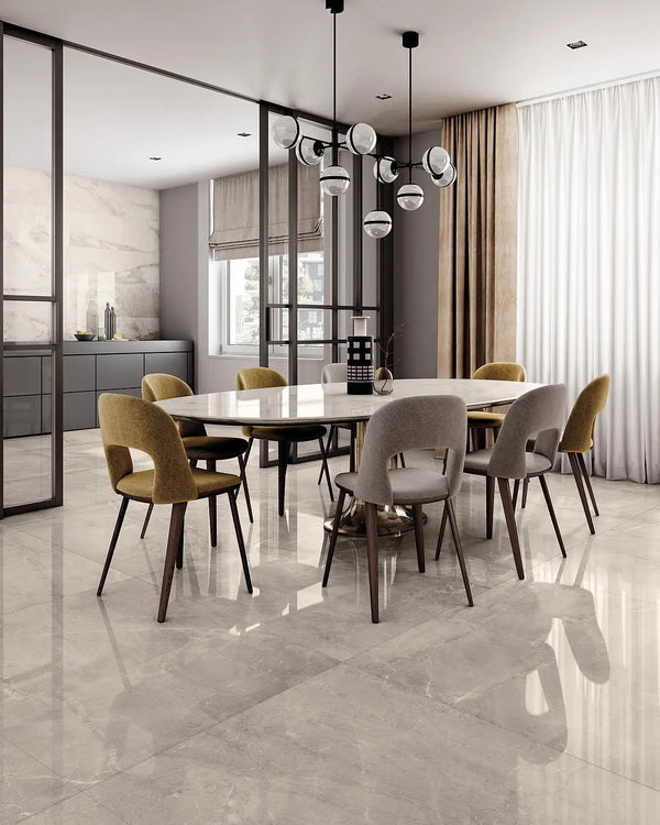 EST Tile EST 02573 PIEMME 600X600MM MAJESTIC SUPREME GREY NAT/RET MADE IN ITALY