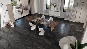 EST Tile EST 04015 PIEMME 10X53 IBLA CHEVRON NERA NAT/RET MADE IN ITALY