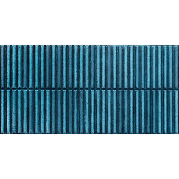 EST Tile EST 05232 PIEMME 300x600MM HOMEY STRIPES BLUE GLOSSY MADE IN ITALY