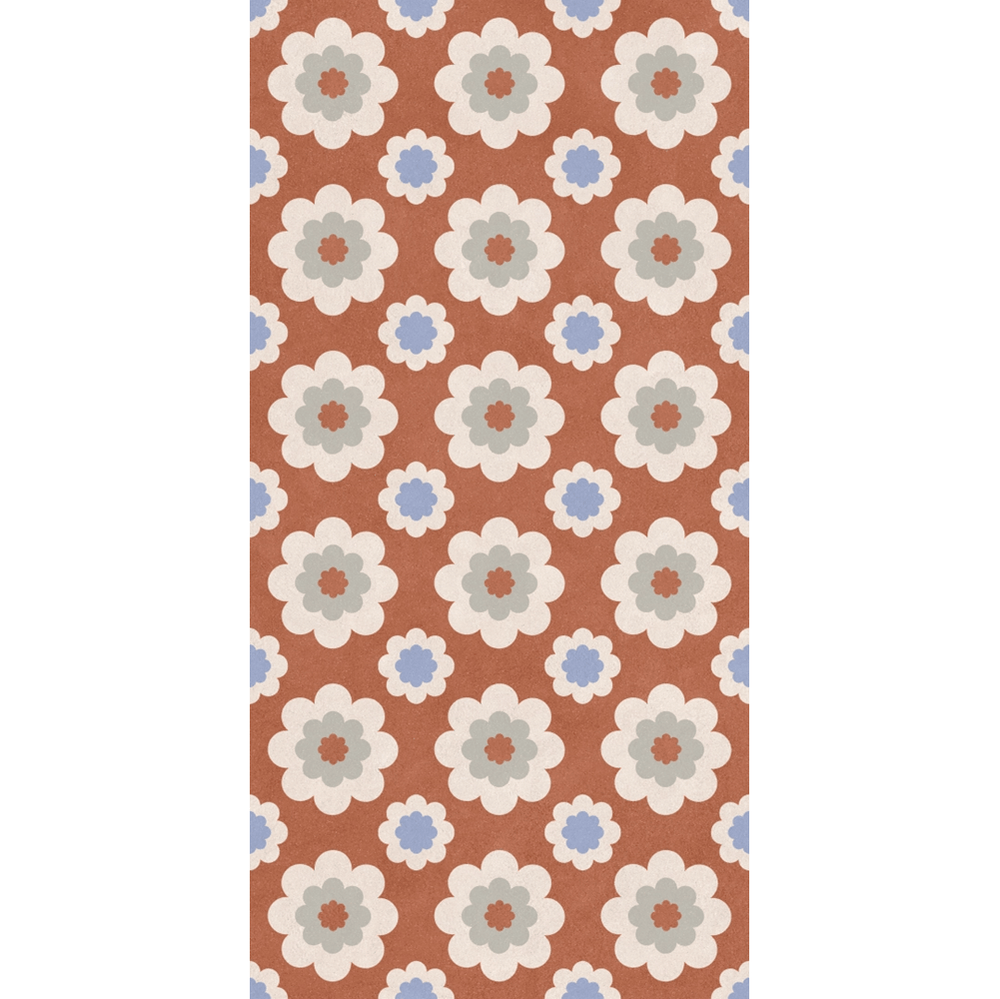 EST Tile EST 05241 PIEMME 600X1200MM HOMEY FLOWER COTTO NAT/RET MADE IN ITALY