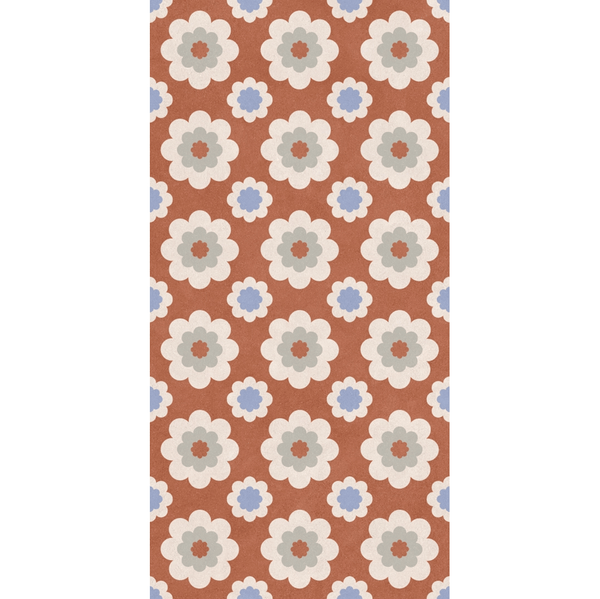 EST Tile EST 05241 PIEMME 600X1200MM HOMEY FLOWER COTTO NAT/RET MADE IN ITALY