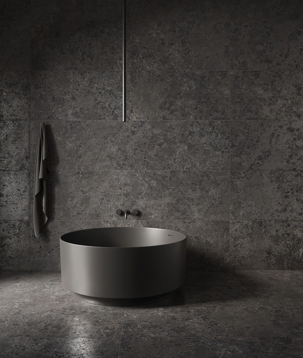 EST 05512A PIEMME 600x1200MM LIMESTONE BELGIUM BLACK NAT/RET MADE IN ITALY