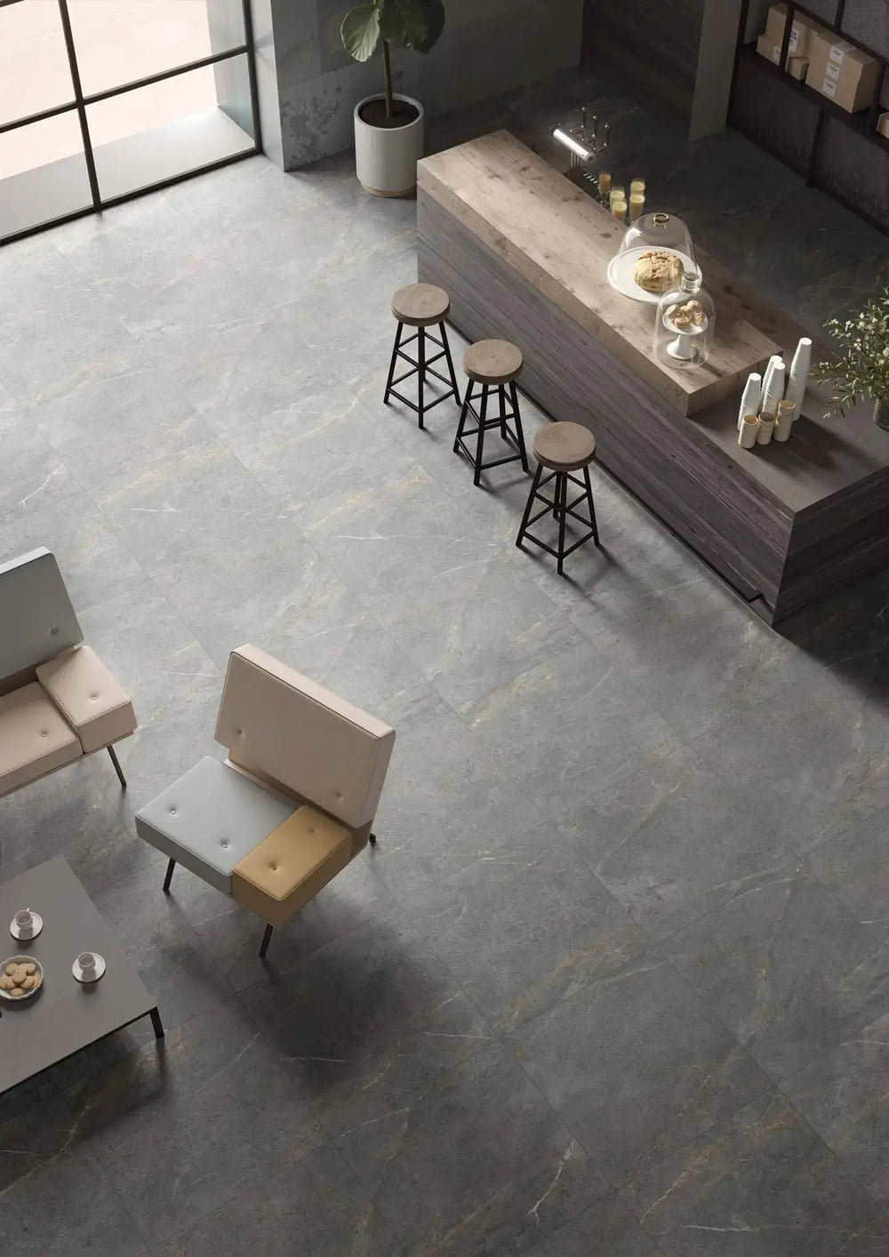 Bovilla Winter Haze  Matt P2  Stone Look Tile 300x600mm