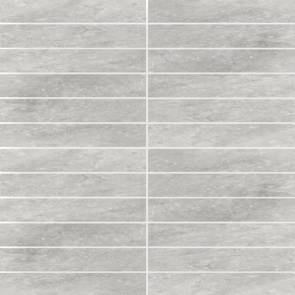 ET Tile VENLIGGREFIN	VENT LIGHT GREY MATT FINGER MOSAIC 23X148