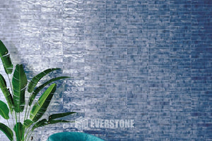 EV Tile IT-BRU-DE-37061  Brush Italian Porcelain Tile Denim 370x61x6 Glossy