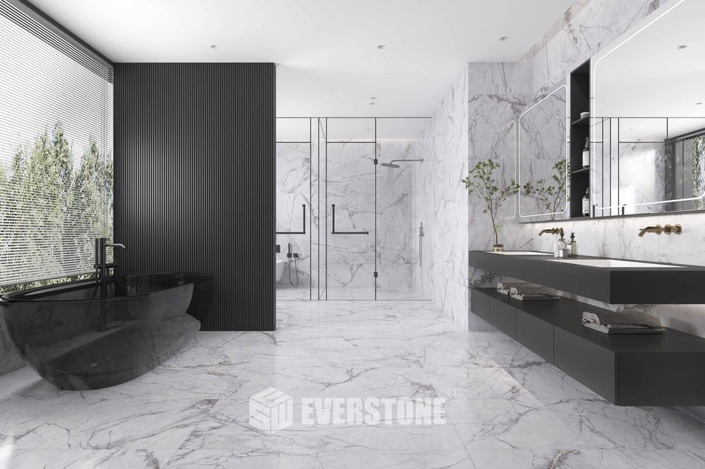 Elite Invisible Grigio Matt Marble Look Tile 600x600mm