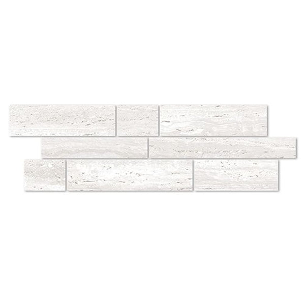EV Tile PM-EMCHI-BAYL-M Euromarmo Mosaic Travertine Chiaro Bayline