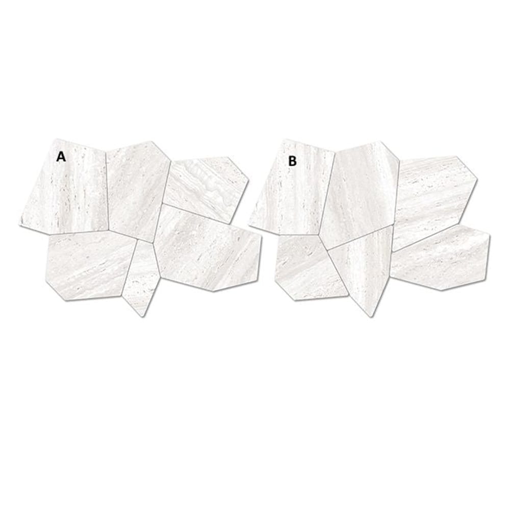 EV Tile PM-EMCHI-COZ-M Euromarmo Mosaic Travertine Chiaro Cozy