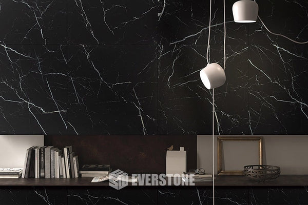 EV Tile GP-EM-NRM6060P Euromarmo Nero Marquina 600x600 Polished Glazed