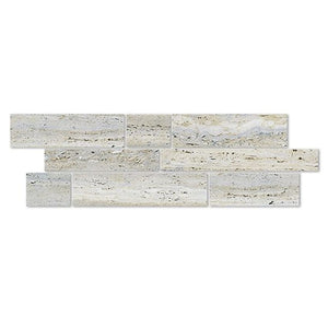 EV Tile PM-EMSVG-BAYL-M Euromarmo Mosaic Travertine Silver Gold Bayline