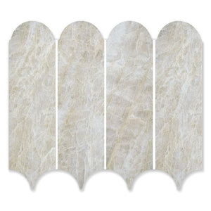 EV Tile PM-EMTJM-FEAT-H Euromarmo Mosaic Taj Mahal Feather 338x260x10 Honed