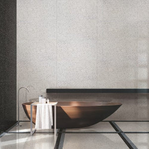 EV Tile IT-TZV-BIA-6060M Terrazzo Venezia Bianco 600x600 Glazed Matt MADE IN ITALY