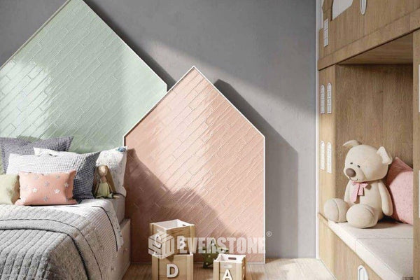 EV Tile IT-VIC-MT-37061  Victory Mint 370x61x6 Glossy MADE IN ITALY