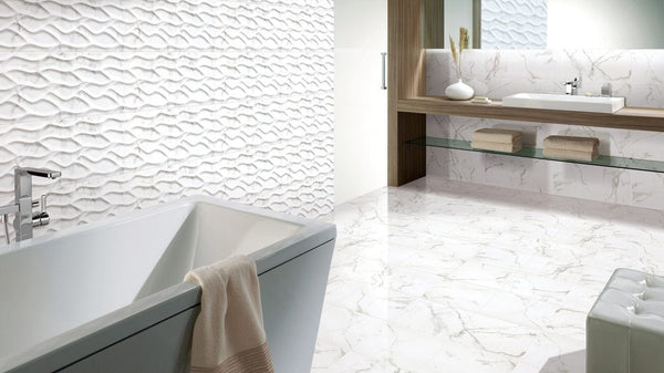 Everstone Tile Everstone Charm 3D Natural Finish 600x600mm Made in Italy - Platino