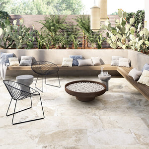 Everstone Tile Everstone StoneAge 3D Natural Finish 300x600mm Made in Italy - Travertine Argento