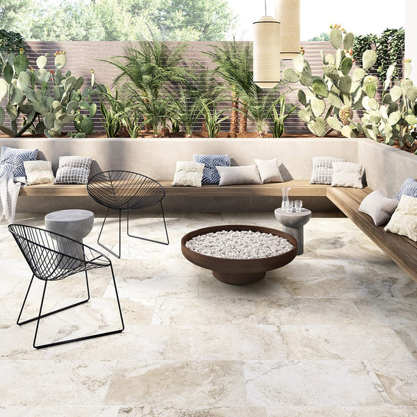 Everstone Tile Everstone StoneAge 3D Natural Finish 300x600mm Made in Italy - Travertine Argento