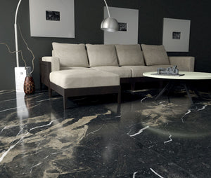 Everstone Tile Everstone Superb Marble Natural Finish 1200x1200mm Made in Italy - Pierre Black