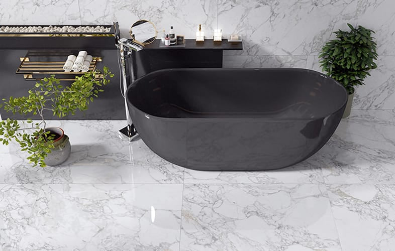 Everstone Superb Marble Natural Finish 600x600mm Made in Italy - Arabescato