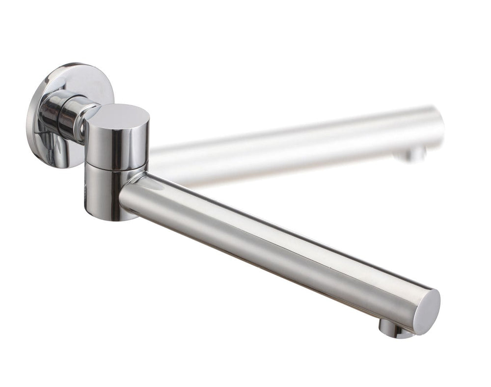 LUCID PIN Series Round Chrome Swivel Wall Spout CH0004.BS