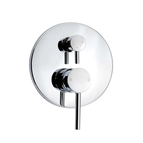 CH0125-2.ST LUCID PIN ROUND CHROME SHOWER/BATH MIXER DIVERTER