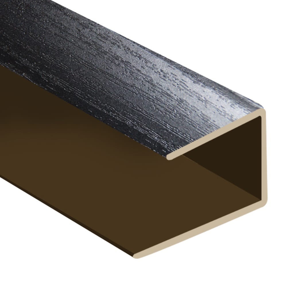 Flooring Oddz Timber Flooring Metal Senior End Trim - Black