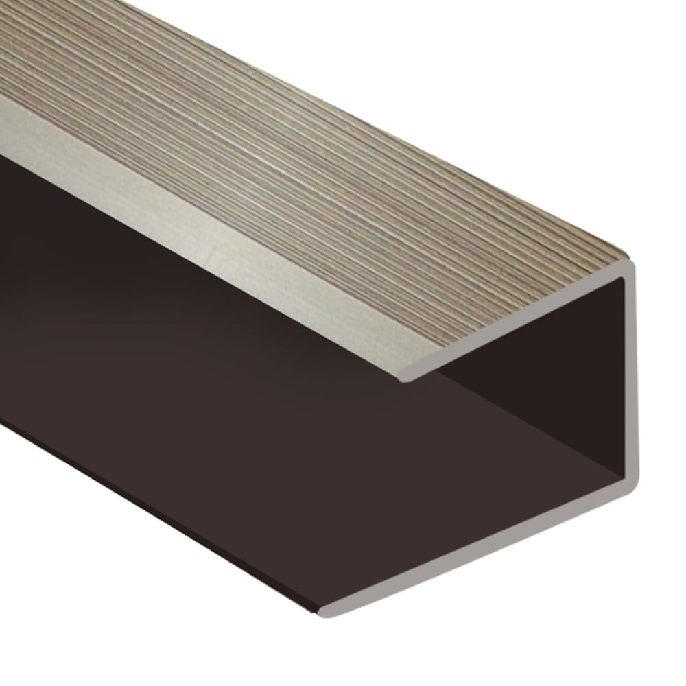Flooring Oddz Timber Flooring Metal Senior End Trim - CHAMPAGNE