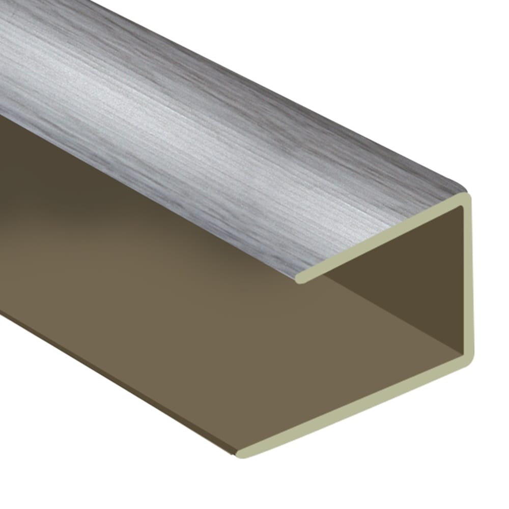 Flooring Oddz Timber Flooring Metal Senior End Trim - LIGHT GREY
