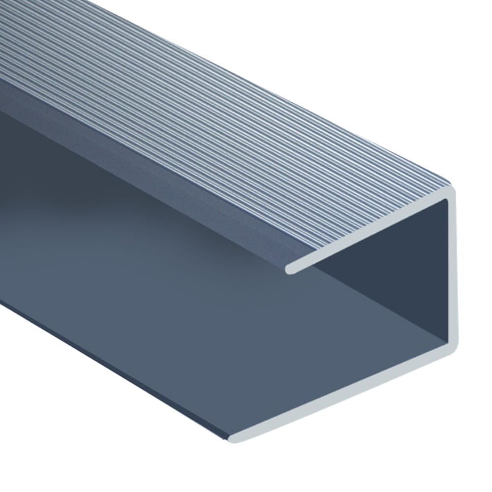 Flooring Oddz Timber Flooring Metal Senior End Trim - SILVER