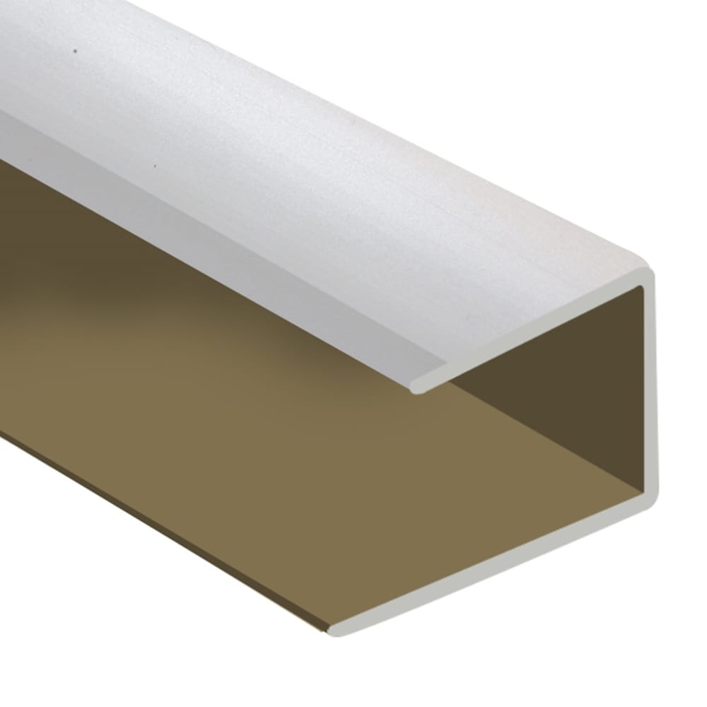 Flooring Oddz Timber Flooring Metal Senior End Trim - WHITE NON GLOSS