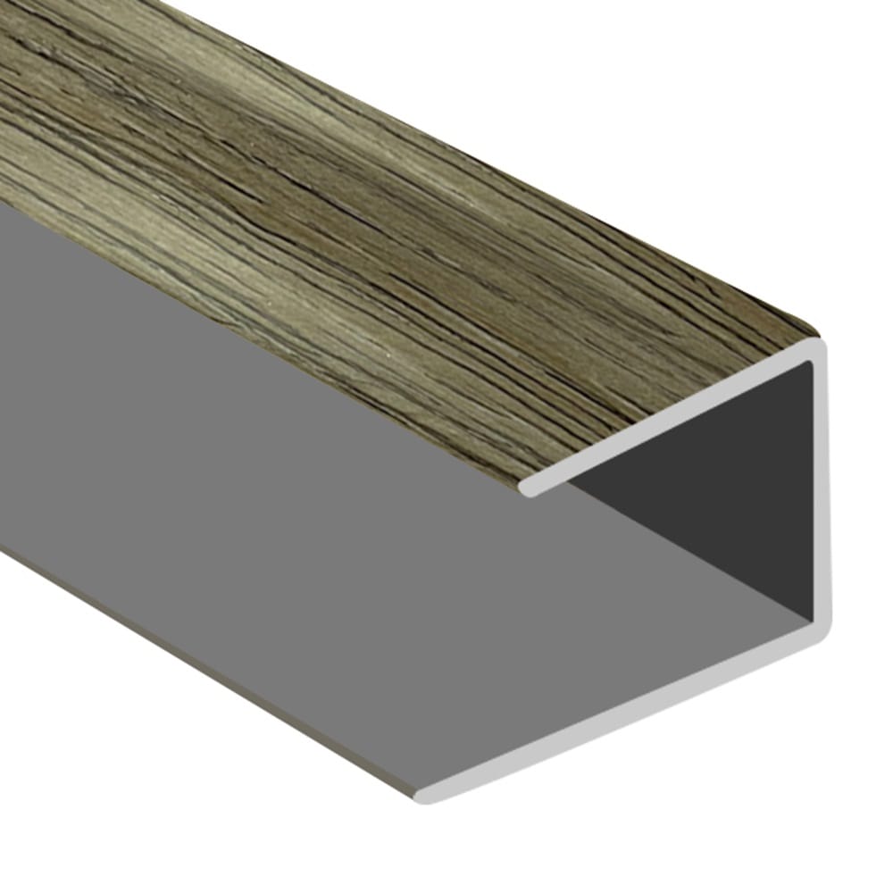 Flooring Oddz Timber Flooring Metal Senior End Trim - WHITE STONE