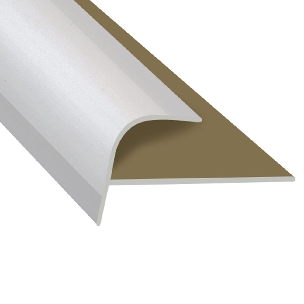 Flooring Oddz Timber Flooring Metal Senior Stair Trim - WHITE NON GLOSS