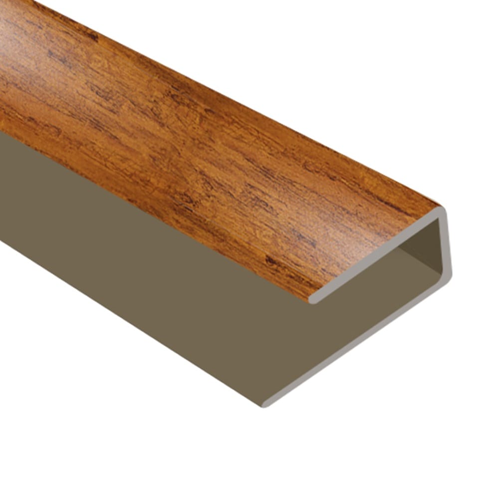 Flooring Oddz Timber Flooring Metal Junior End Trim - COFFEE BAMBOO