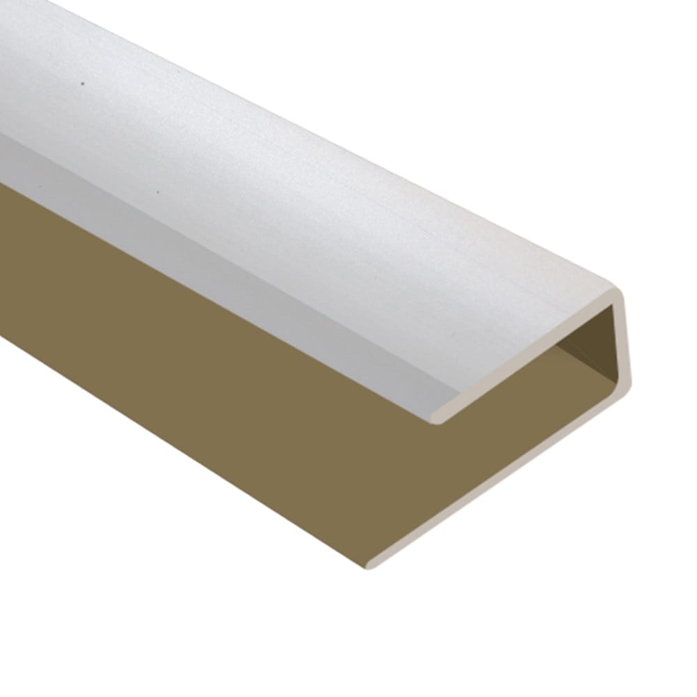 Flooring Oddz Timber Flooring Metal Junior End Trim - WHITE NON GLOSS